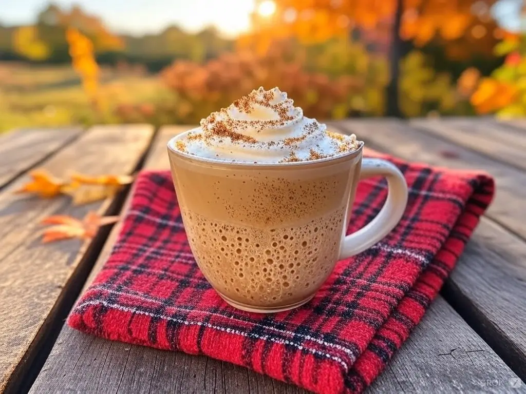 Autumn-inspired coffee drink