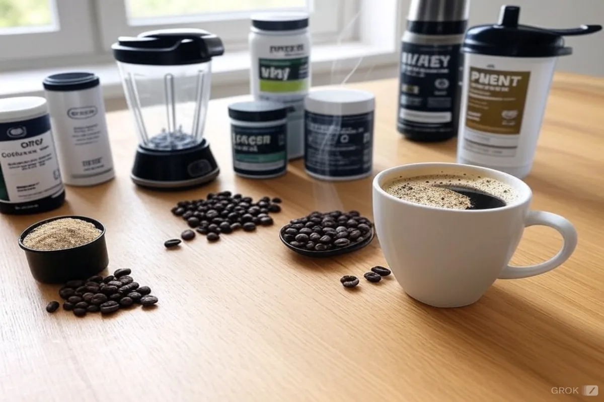 Tools for mixing protein coffee