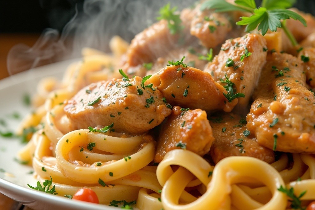 Cajun chicken pasta with creamy sauce