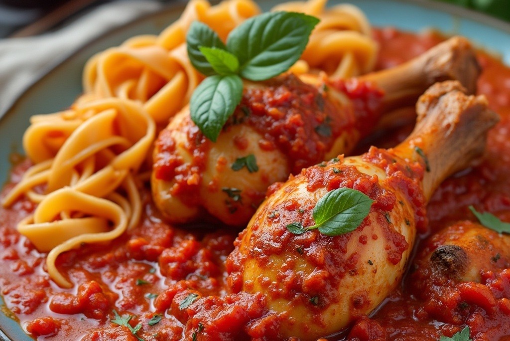 Chicken cacciatore, traditional recipe