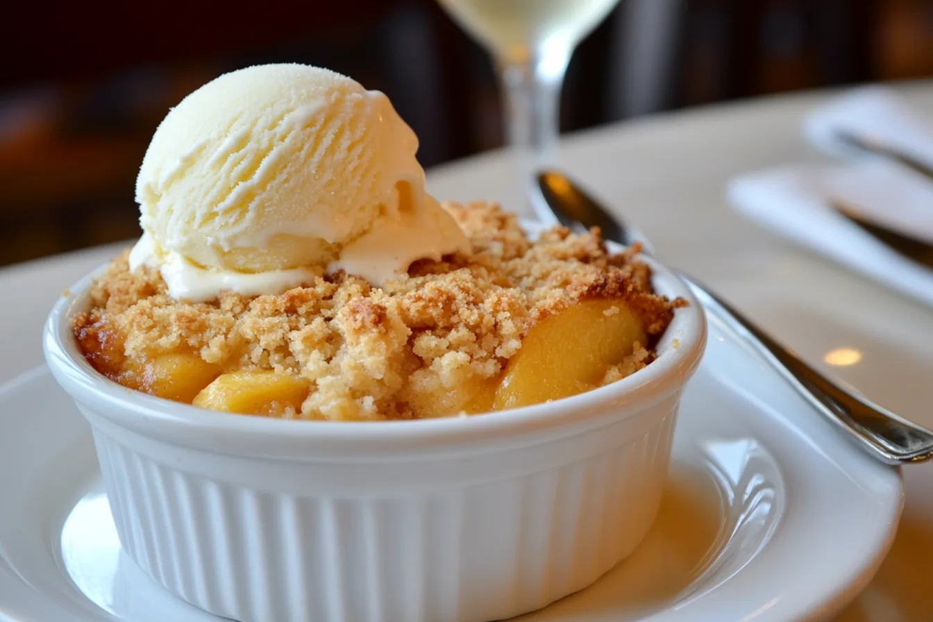 Peach crumbles for all!