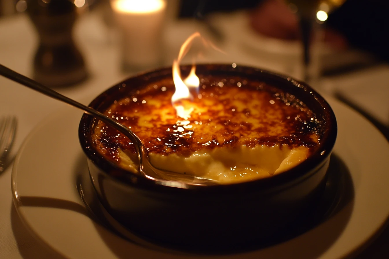 Cracking into crème brûlée!