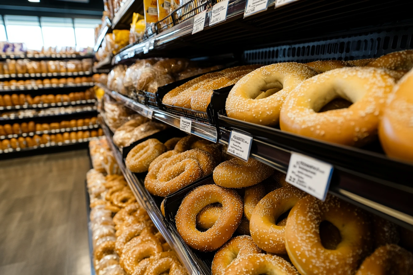 Aldi Gluten-Free Aisle featuring Gluten-Free Bagels