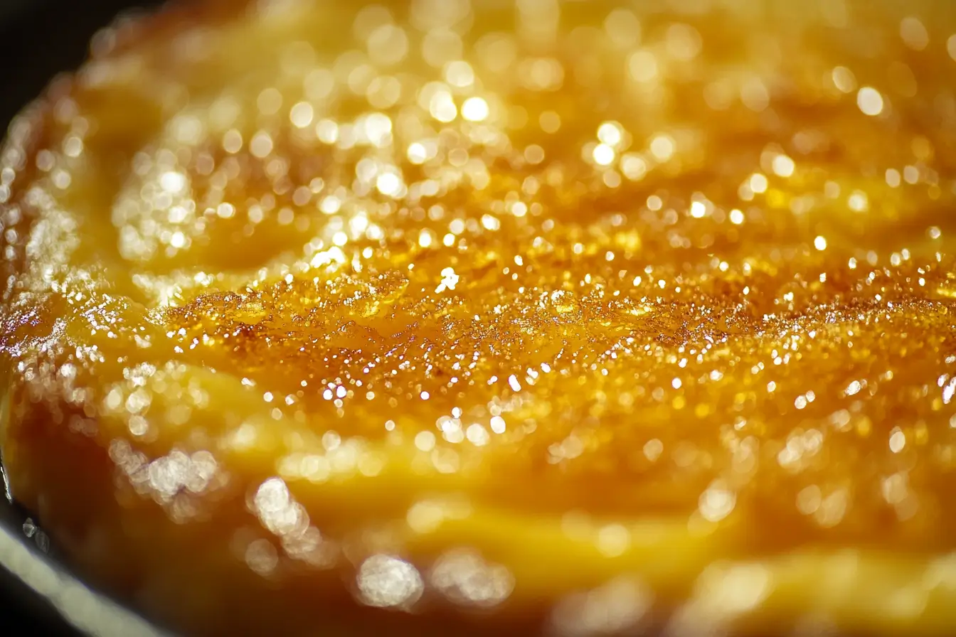 Perfect caramelized top on a crab brulee recipe