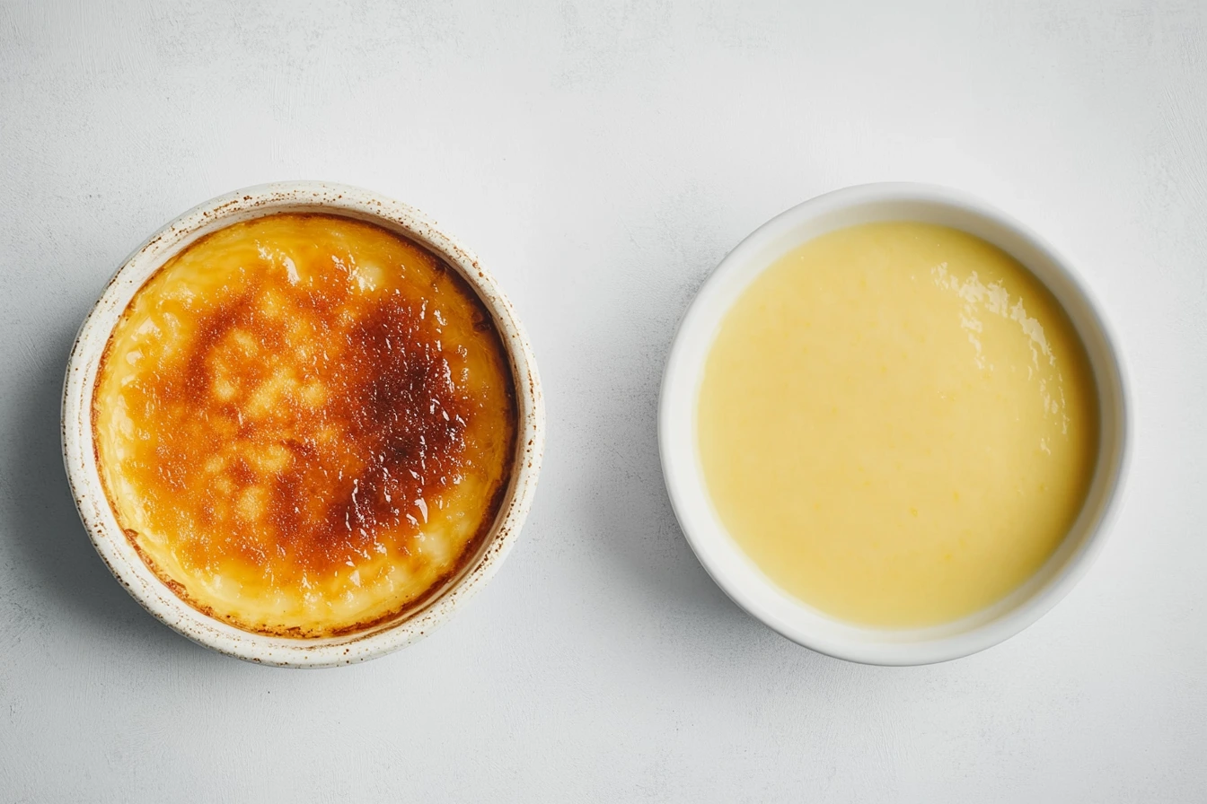 Crème brûlée vs custard