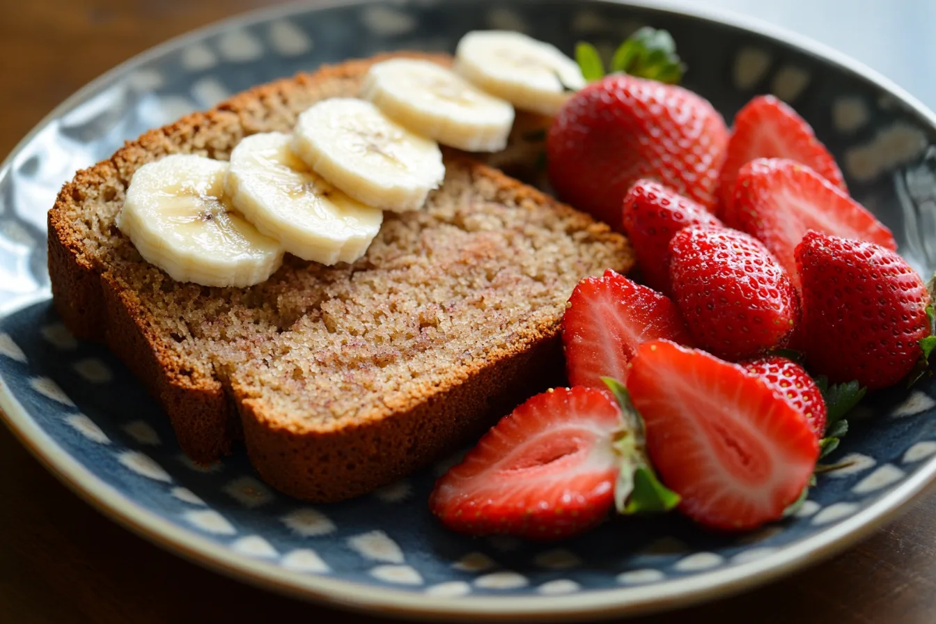 Homemade strawberry banana bread