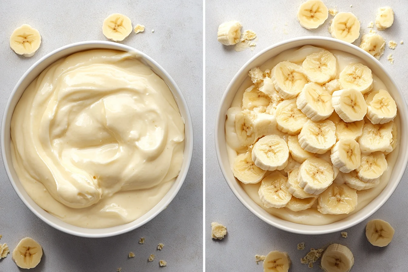 Before and after what thickens banana pudding transformation