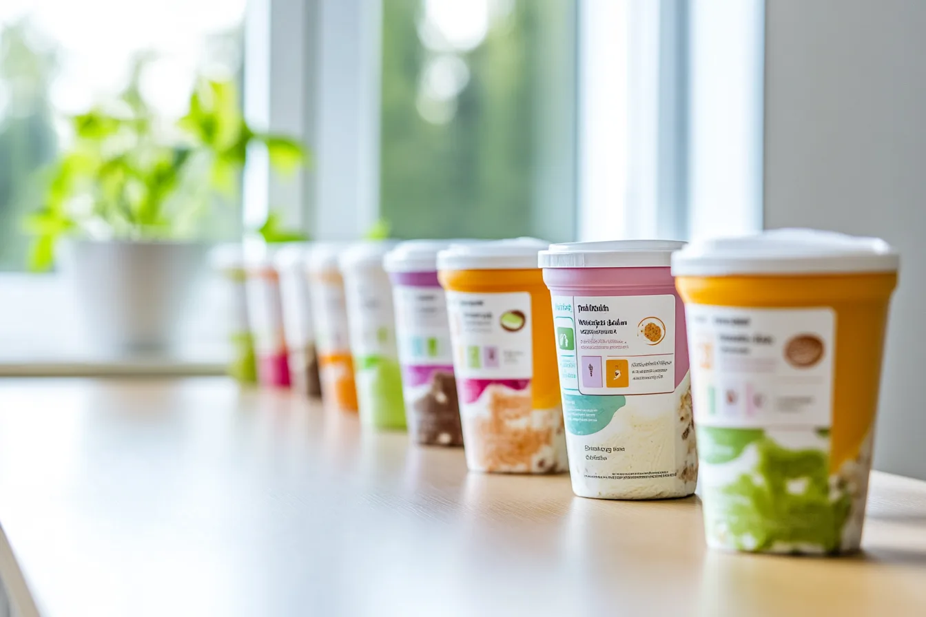 Healthy ice cream options.