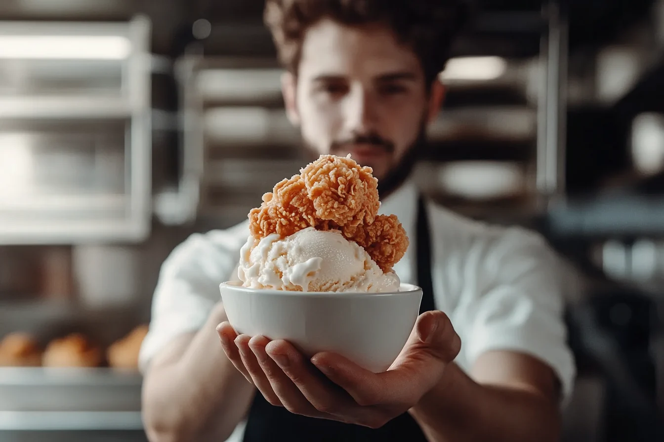 Culinary innovation for chicken ice cream