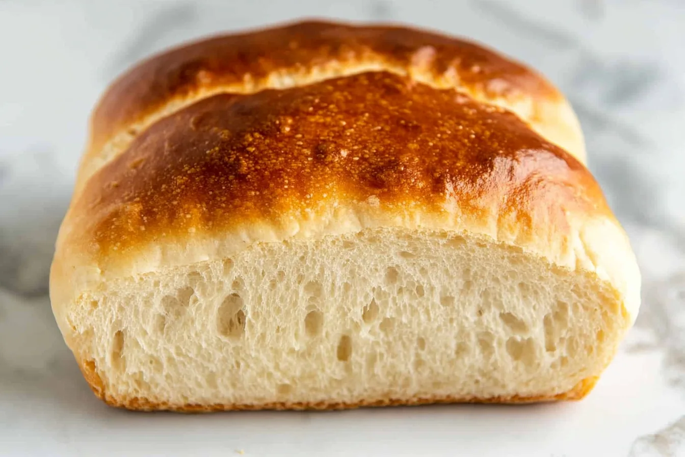 Close-up of sourdough bread's crust