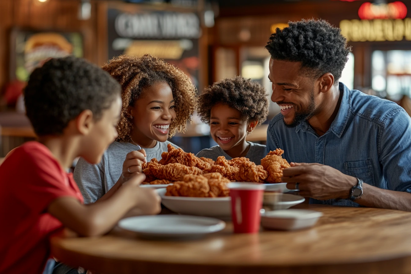 Family Time at Crown Fried Chicken
