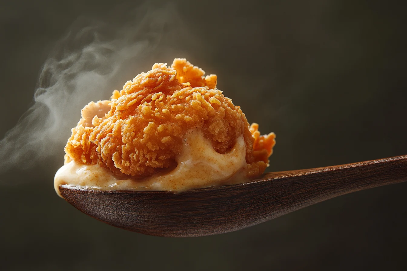 Melting Fried Chicken Ice Cream